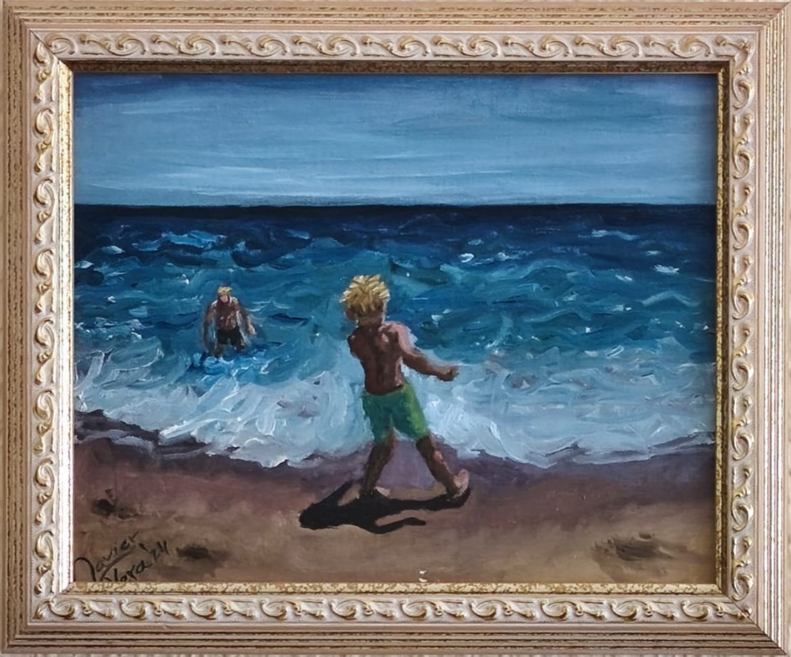 Coma-ruga kids framed