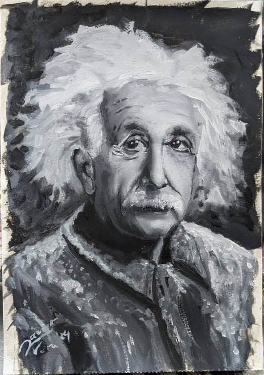 Einstein grisaille Study