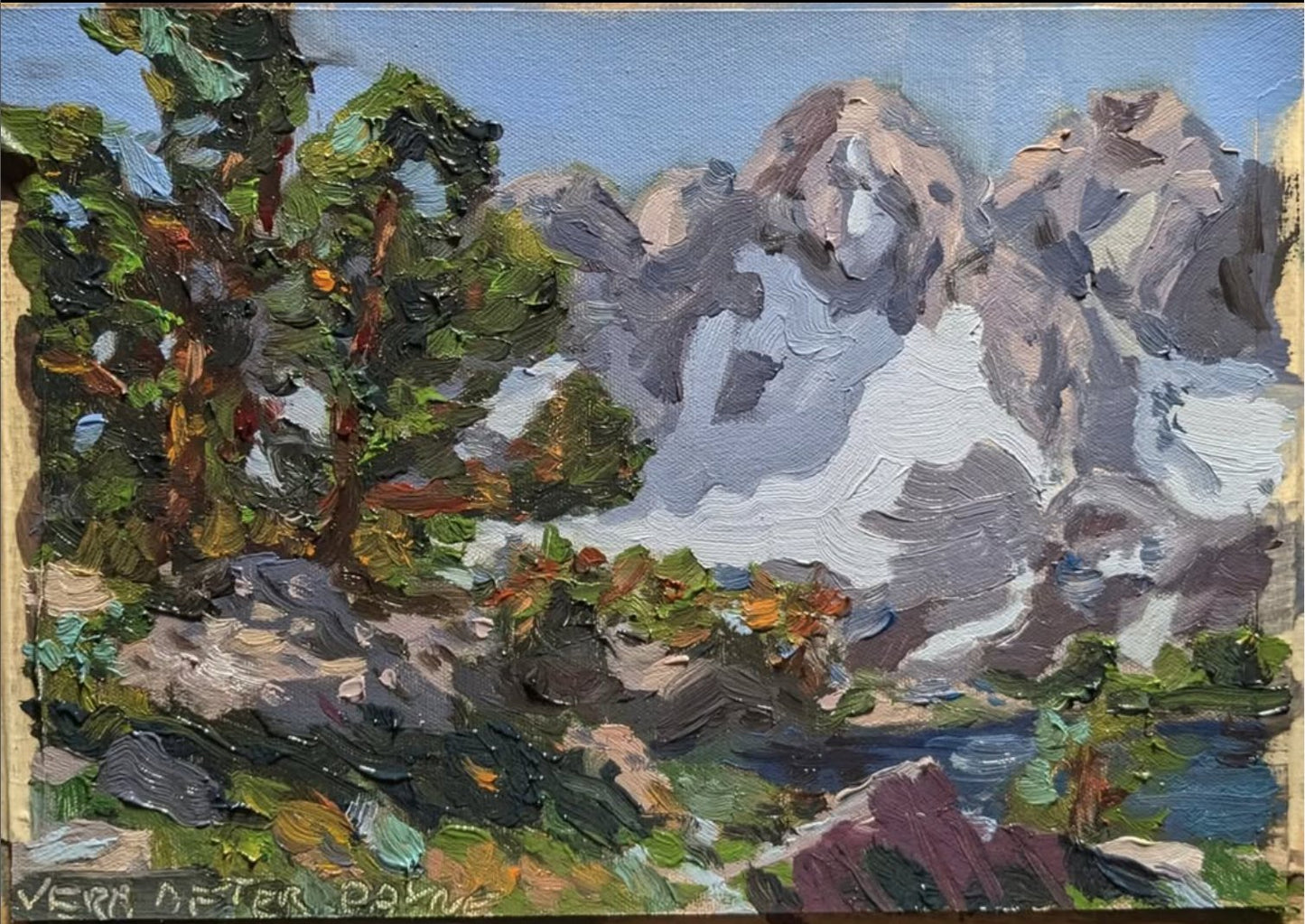Landscape Study inspired on Edgar Payne